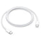 Original Apple USB-C til USB-C vevd kabel 60W - 1m - Hvit (MQKJ3ZM/A)