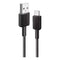 Anker 322 Nylon USB-C Kabel 15W / 1,8m - Sort
