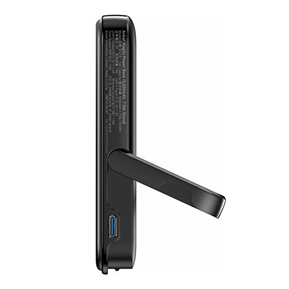 Anker 322 MagGo Batteri 12W trådløs Powerbank 5000 mAh - MagSafe-kompatibel - Svart