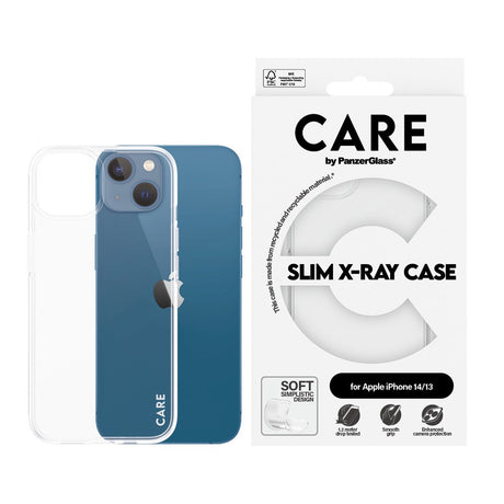 CARE by PanzerGlass iPhone 14 / 13 FASHION X-Ray Soft Basic Bakdeksel - Gjennomsiktig