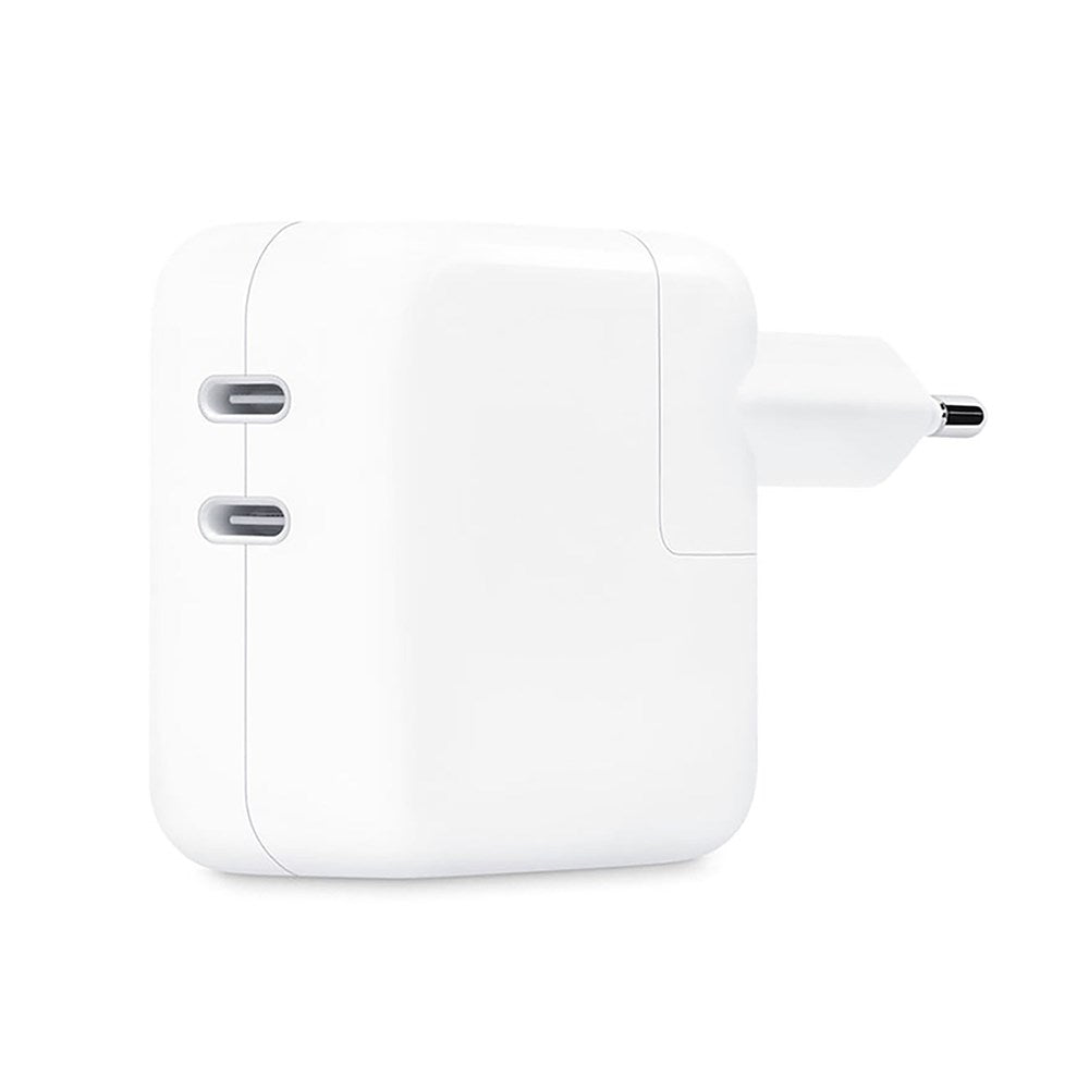 Original Apple Vegglader 35W m. 2 x USB-C - Hvit