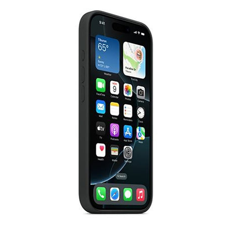 Originalt Apple iPhone 16 Pro Silikon Bakdeksel - MagSafe-kompatibelt - Svart (MYYJ3ZM/A)