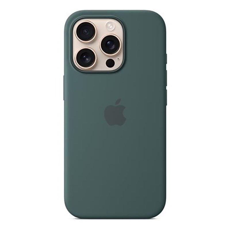 Originalt Apple iPhone 16 Pro silikon bakdeksel - MagSafe-kompatibelt - Lake Green (MYYR3ZM/A)