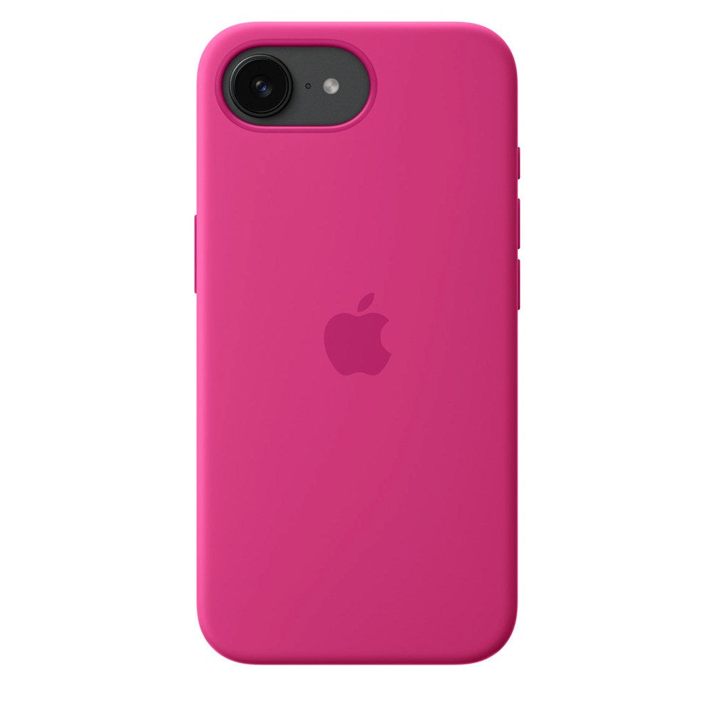 Original Apple iPhone 16e Silikone Bagside Cover - Fuchsia (MD3W4ZM/A)