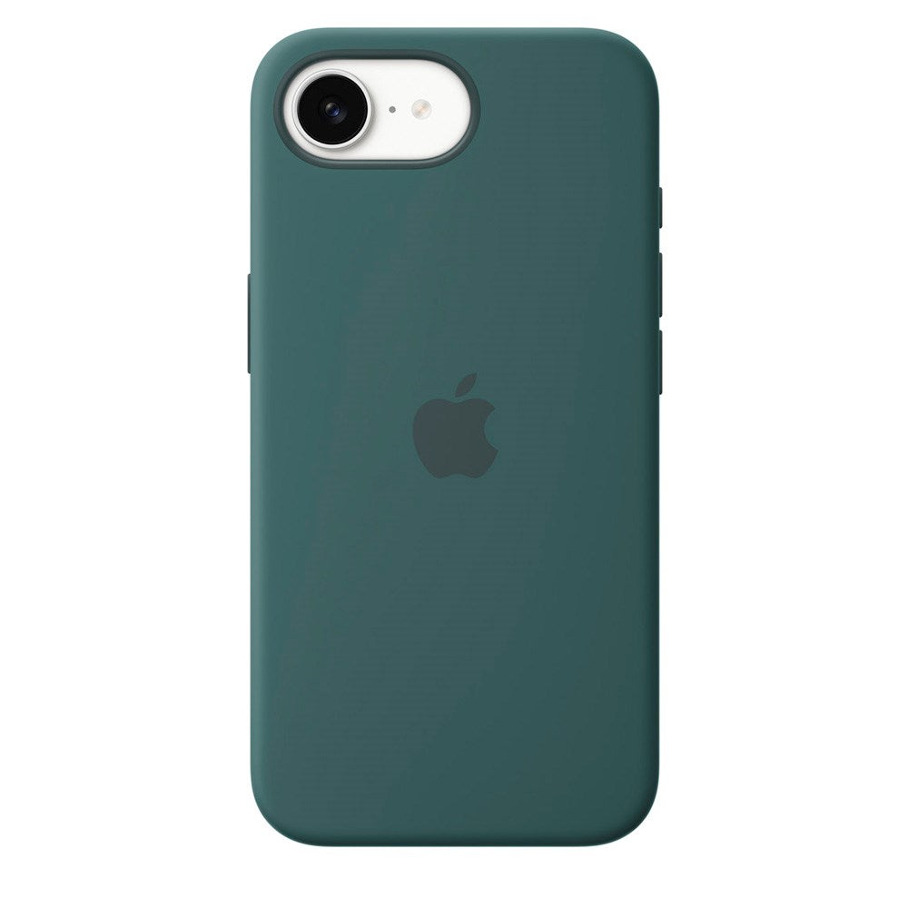 Original Apple iPhone 16e Silikone Bagside Cover - Lake Green (MD3X4ZM/A)