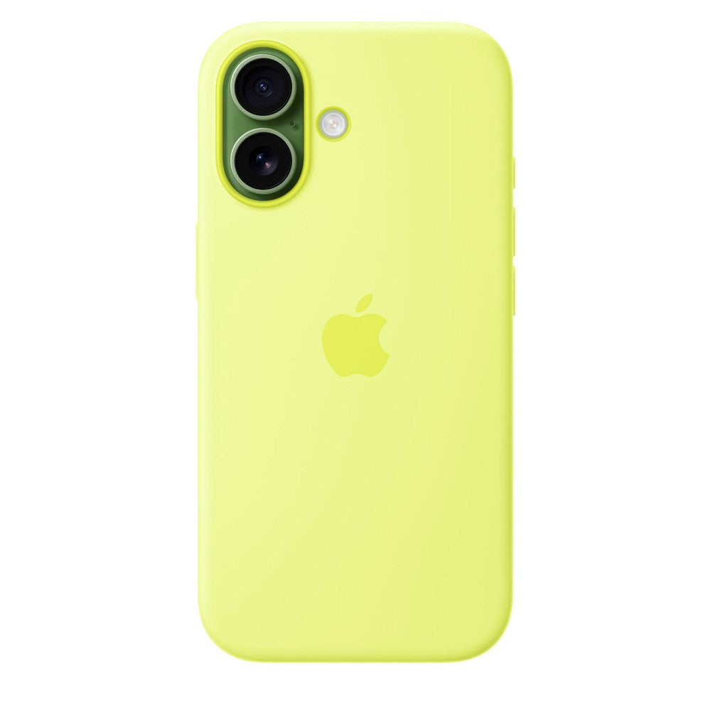 iPhone 17 Original Apple Silikone Cover - MagSafe Kompatibel - Neon Yellow (MGEV4ZM/A)