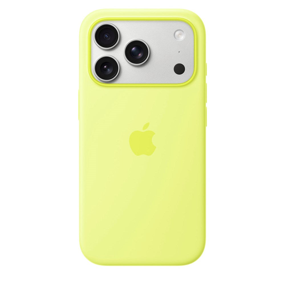 iPhone 17 Pro Original Apple Silikone Cover - MagSafe Kompatibel - Neon Yellow (MGFF4ZM/A)