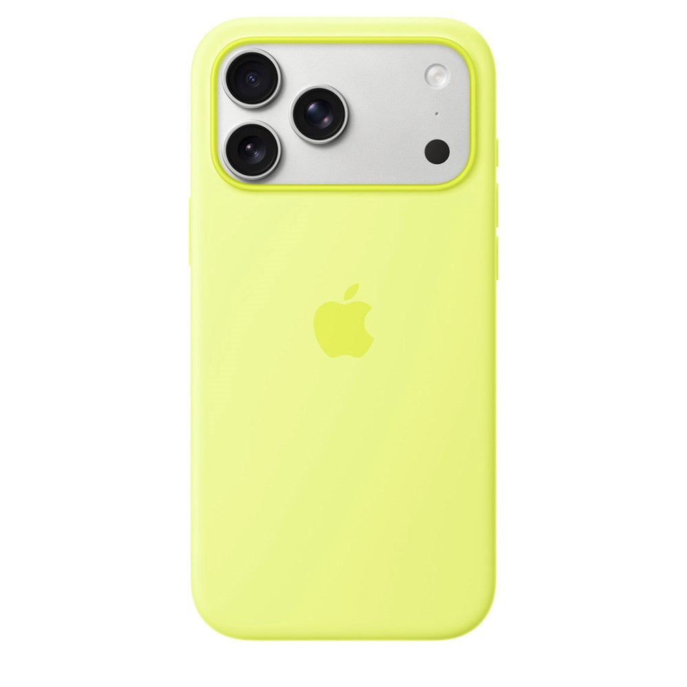 iPhone 17 Pro Max Original Apple Silikone Cover - MagSafe Kompatibel - Neon Yellow (MGFM4ZM/A)