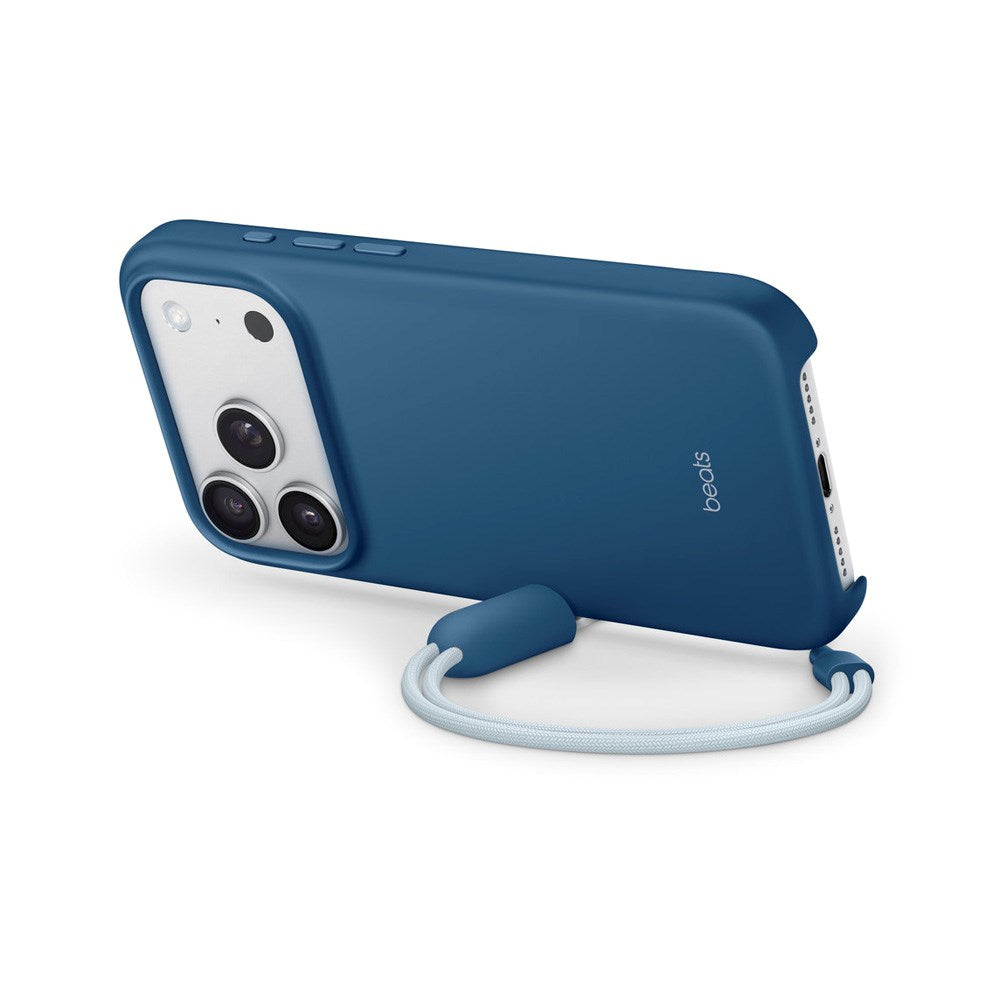 iPhone 17 Pro Beats Cover m. Strop - MagSafe Kompatibel - Bedrock Blue