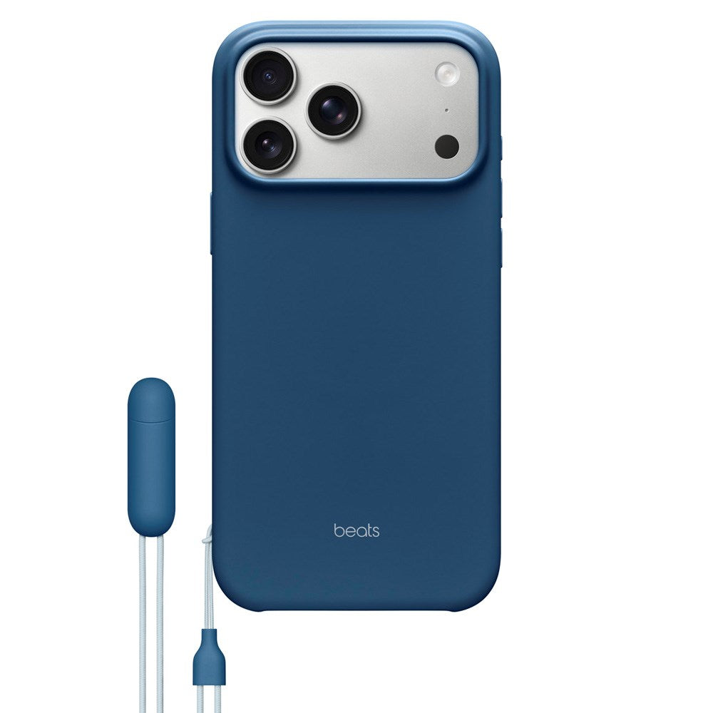 iPhone 17 Pro Max Beats Cover m. Strop - MagSafe Kompatibel - Bedrock Blue
