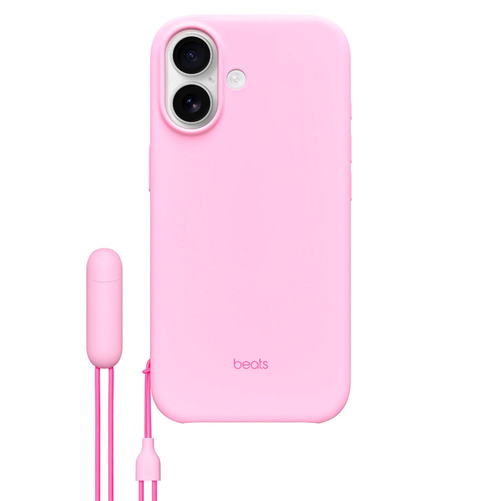 iPhone 17 Beats Cover m. Strop - MagSafe Kompatibel - Pebble Pink