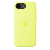 Original Apple iPhone 16e Silikone Bagside Cover - Neon Yellow (MGYW4ZM/A)