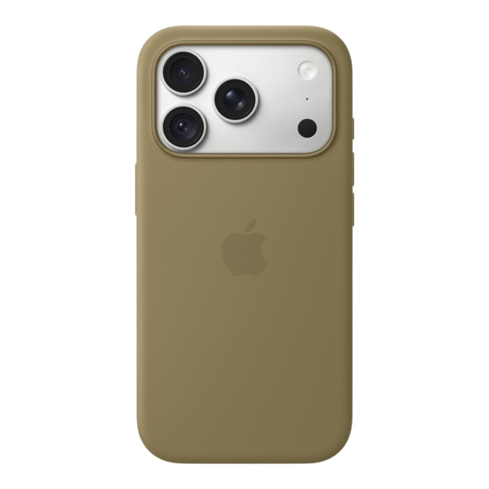 iPhone 18 Pro Original Apple Silikone Cover - MagSafe Kompatibel - Olive (MK8V4ZM/A)