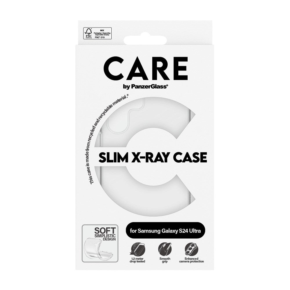 CARE by PanzerGlass Samsung Galaxy S24 Ultra FASHION X-Ray Soft Basic Bakdeksel - Gjennomsiktig