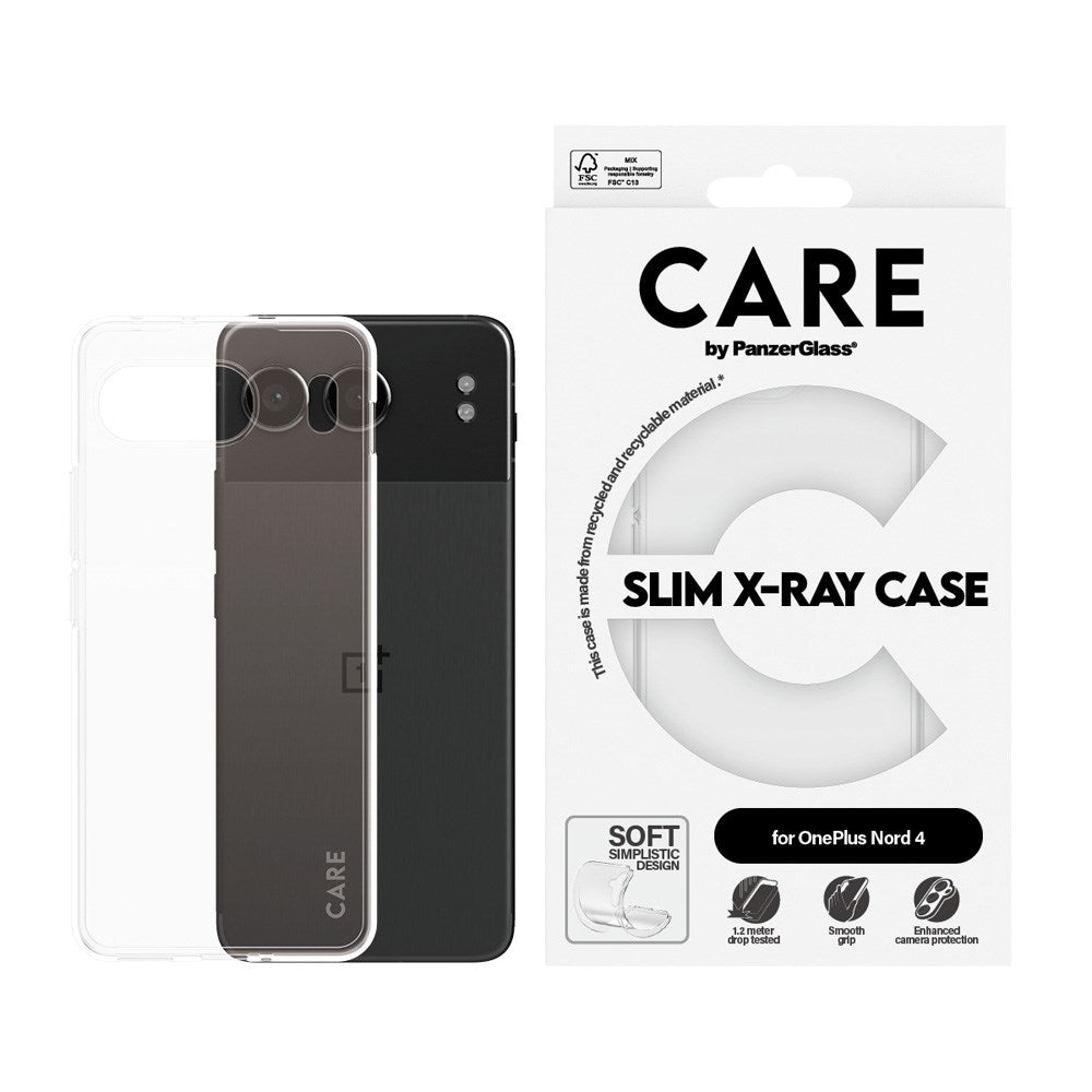CARE by PanzerGlass OnePlus Nord 4 (5G) FASHION X-Ray Soft Basic Bakdeksel - Gjennomsiktig