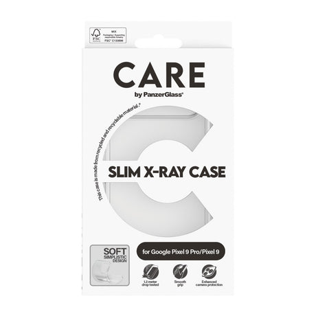 CARE by PanzerGlass Google Pixel 9/9 Pro FASHION X-Ray Soft Basic Bakdeksel – Gjennomsiktig