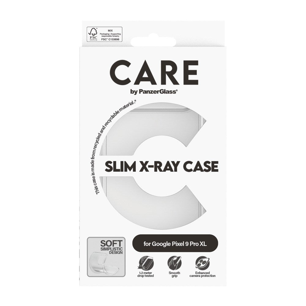 CARE by PanzerGlass Google Pixel 9 Pro XL FASHION X-Ray Soft Basic Bakdeksel - Gjennomsiktig