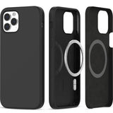 iPhone 12 / 12 Pro Tech-Protect Silikon Bakdeksel - MagSafe kompatibel - Svart