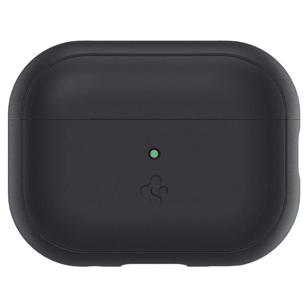 Apple Airpods Pro (2. gen.) Spigen Silicone Fit Cover m. Stropp - Svart