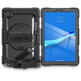 Lenovo Tab M10 FHD Plus 10.3" (TB-X606) Håndværker Cover m. Beskyttelsesfilm fra Tech-Protect Solid360  - Sort