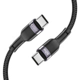 Tech-Protect Ultraboost USB-C til USB-C-kabel PD60W/3A 2m - Svart