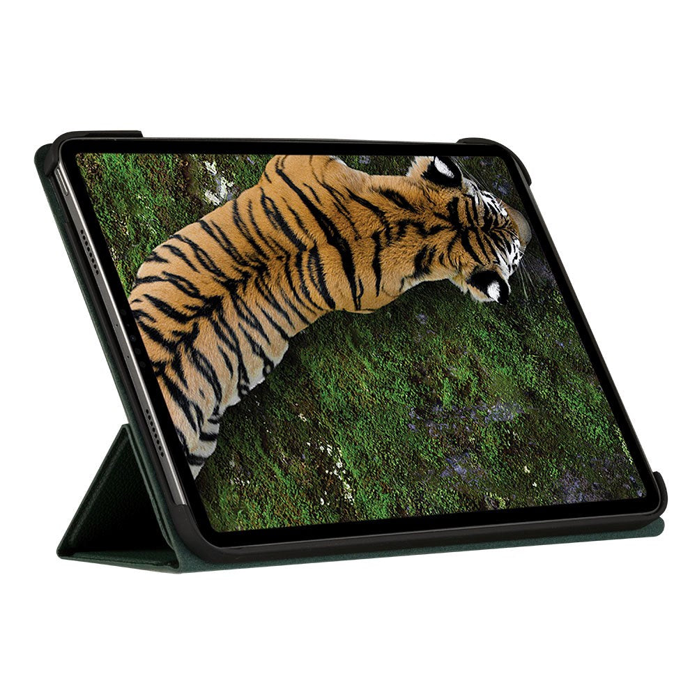 iPad 11" (2025) / iPad 10,9" (2024/2022) dbramante1928 Milan Tri-fold deksel i ekte skinn - Grønn