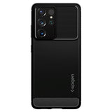 Samsung Galaxy S21 Ultra Spigen Rugged Armor Deksel - Svart