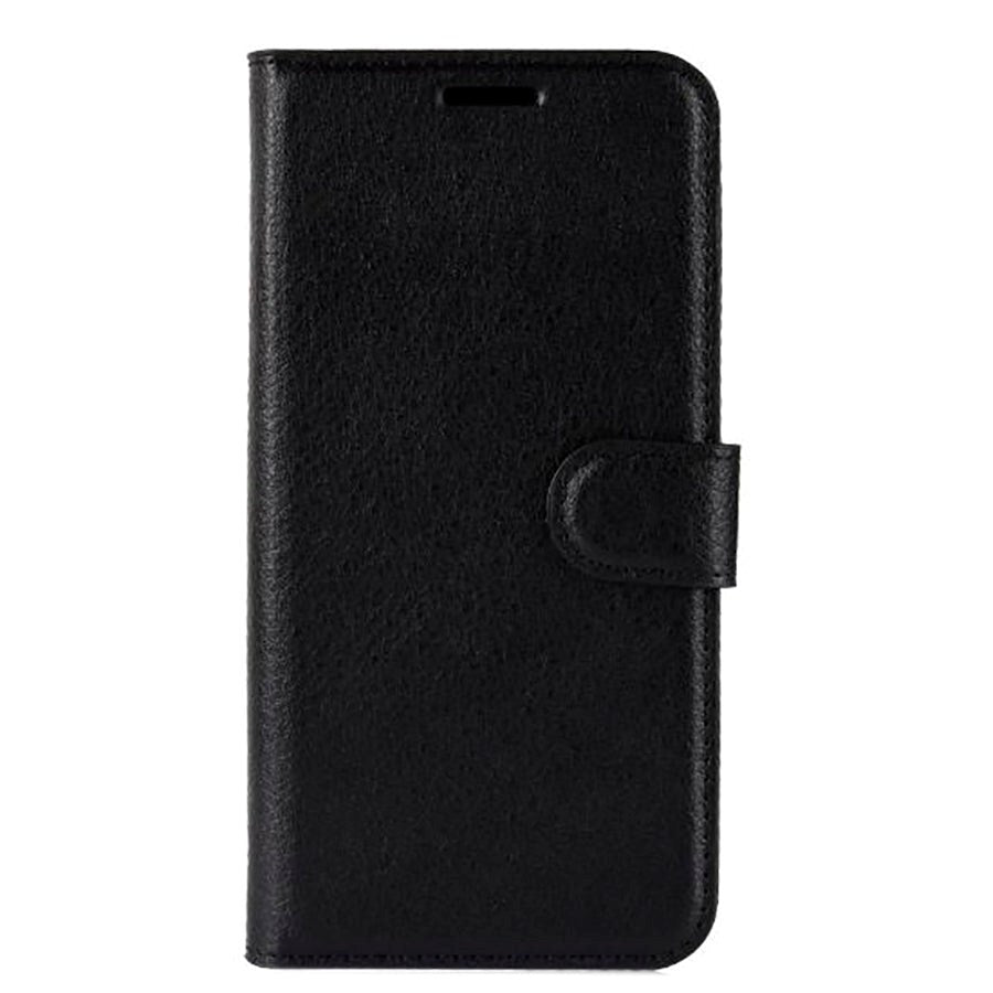 OnePlus 7 Pro Leather Flip Cover m. Lommebok og stativ - Svart