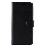 OnePlus 7 Pro Leather Flip Cover m. Lommebok og stativ - Svart