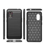 Samsung Galaxy Xcover 5 Tech-Protect fleksibelt plastkarbondeksel - svart
