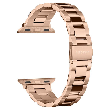 Apple Watch (38/40/SE/41/42 mm) Spigen Modern Fit Band - Stram i rustfritt stål inkl. Pinner - Rose gull