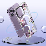 iPhone 15 Tech-Protect MagMood Bakdeksel - MagSafe-kompatibelt - Spring Floral