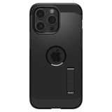 iPhone 15 Pro Max Spigen Tough Armor-deksel m. Stativ - MagSafe-kompatibel - Svart