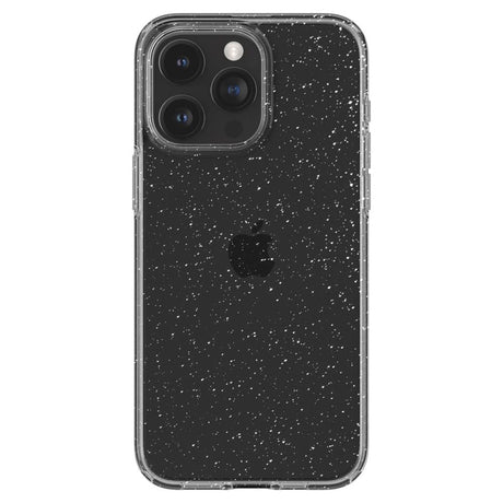 iPhone 15 Pro Spigen Liquid Crystal Glitter Bagside Cover - Gennemsigtig