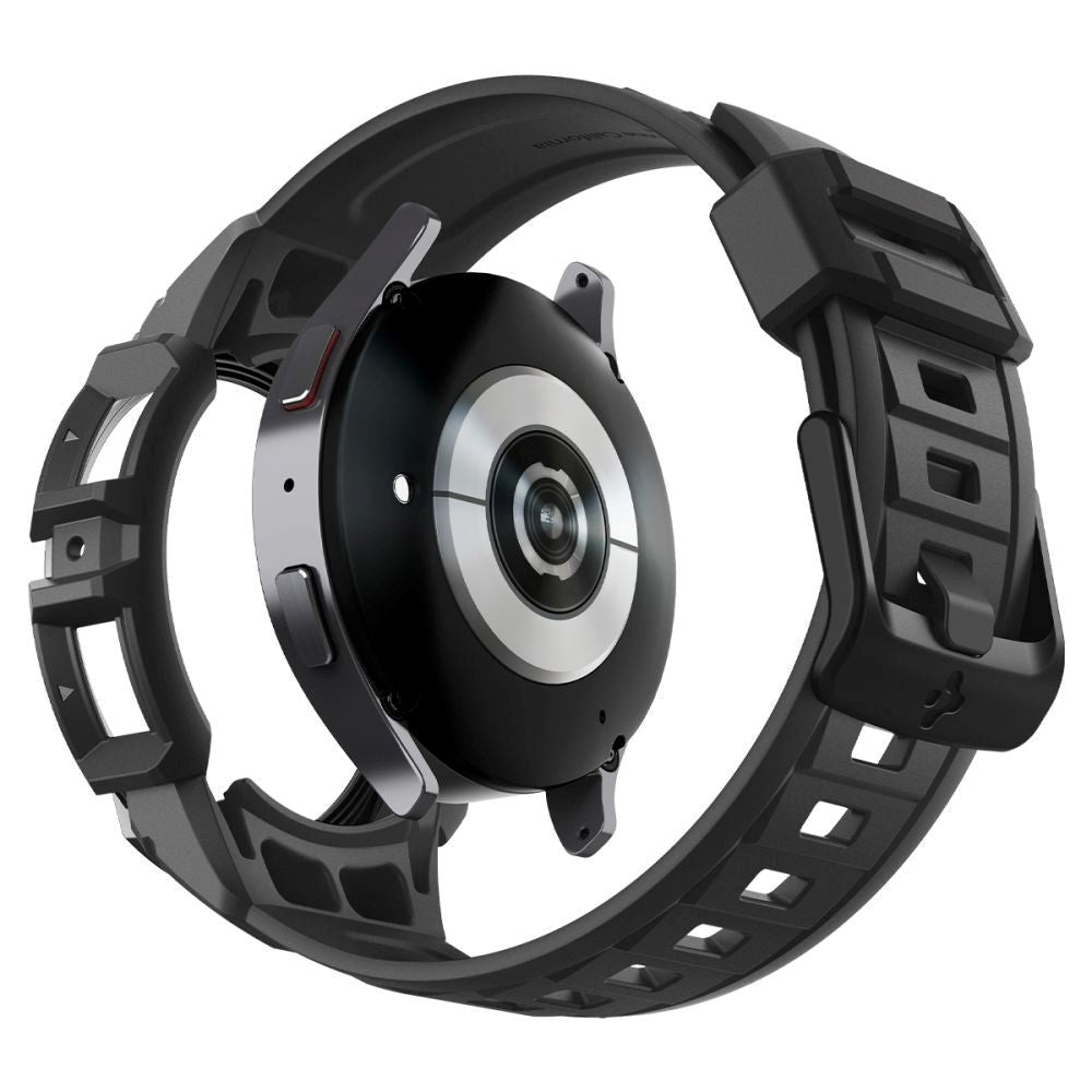 Samsung Galaxy Watch 6 (44mm) SPIGEN Rugged Armor Pro Case - Plastik Cover m. Rem - Mat Sort