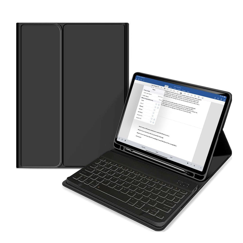 iPad Air 10,9-11" (2025-2020) Tech-Protect tastaturdeksel med blyantholder - engelsk layout - svart
