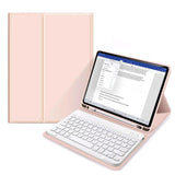 iPad 11" (2025) / iPad 10,9" (2024/2022) Tech-Protect tastaturdeksel m. Blyantholder - Engelsk layout - Rosa