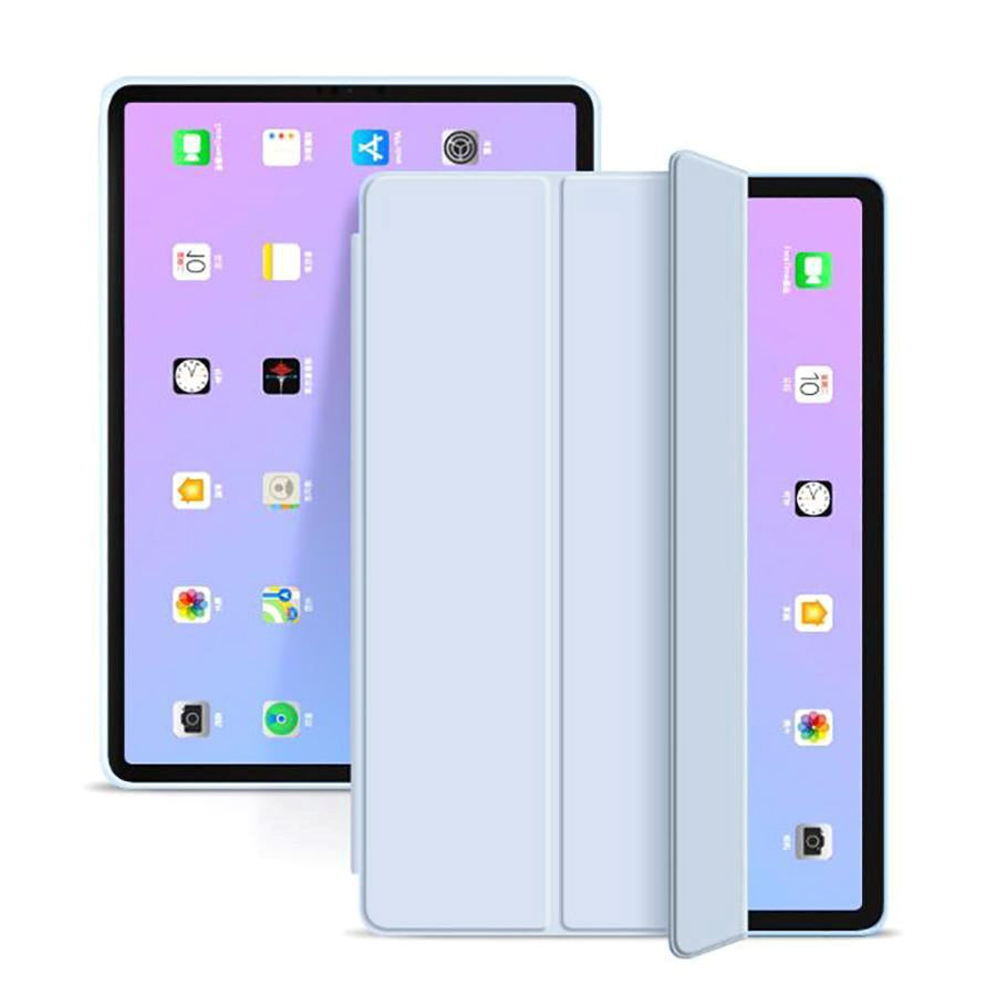 iPad Air (2022 / 2020) Tech-Protect Smartcase Cover Tri-fold &amp; Apple Pencil Holder - Himmelblå