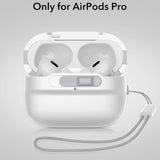 AirPods Pro (1. og 2. generasjon) ESR HaloLock Pulse-deksel - MagSafe-kompatibel - Hvit