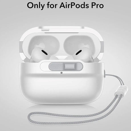 AirPods Pro (1. og 2. generasjon) ESR HaloLock Pulse-deksel - MagSafe-kompatibel - Hvit