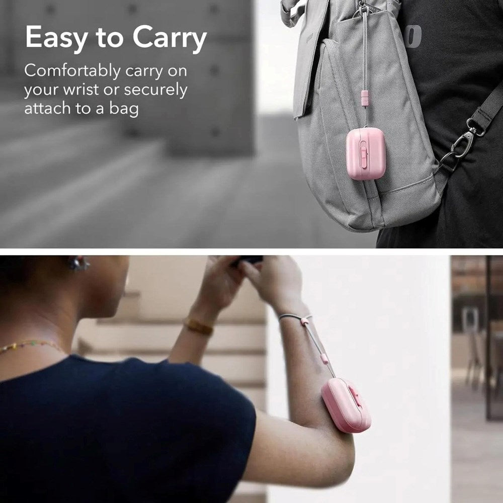 AirPods Pro (1. & 2. Gen.) ESR HaloLock Pulse Case - MagSafe Kompatibel - Lyserød