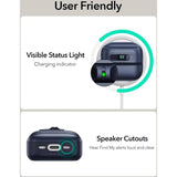 AirPods (4. generasjon) ESR HaloLock Pulse-deksel - MagSafe-kompatibel - Blå