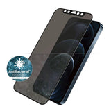 iPhone 12 Pro Max PanzerGlass AntiBacterial Standard Fit skjermbeskytter - Privacy Glass - Svart