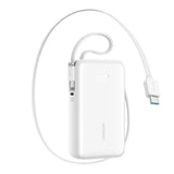 Joyroom JR-PR2 PowerBank m. 2x USB-C Kabel - 35W / 10.000 mAh - Hvid