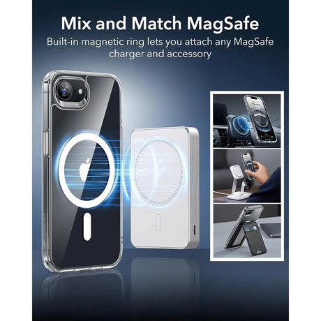 iPhone 16e - ESR Classic Hybrid Cover - MagSafe Kompatibel - Gennemsigtig