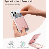 ESR MagSafe Kortholder m. Indbygget Ståfunktion - Lyserød