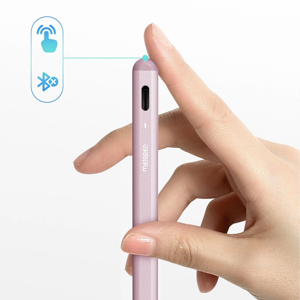 Metapen A8 Stylus Pen til iPad - USB-C - Lyserød