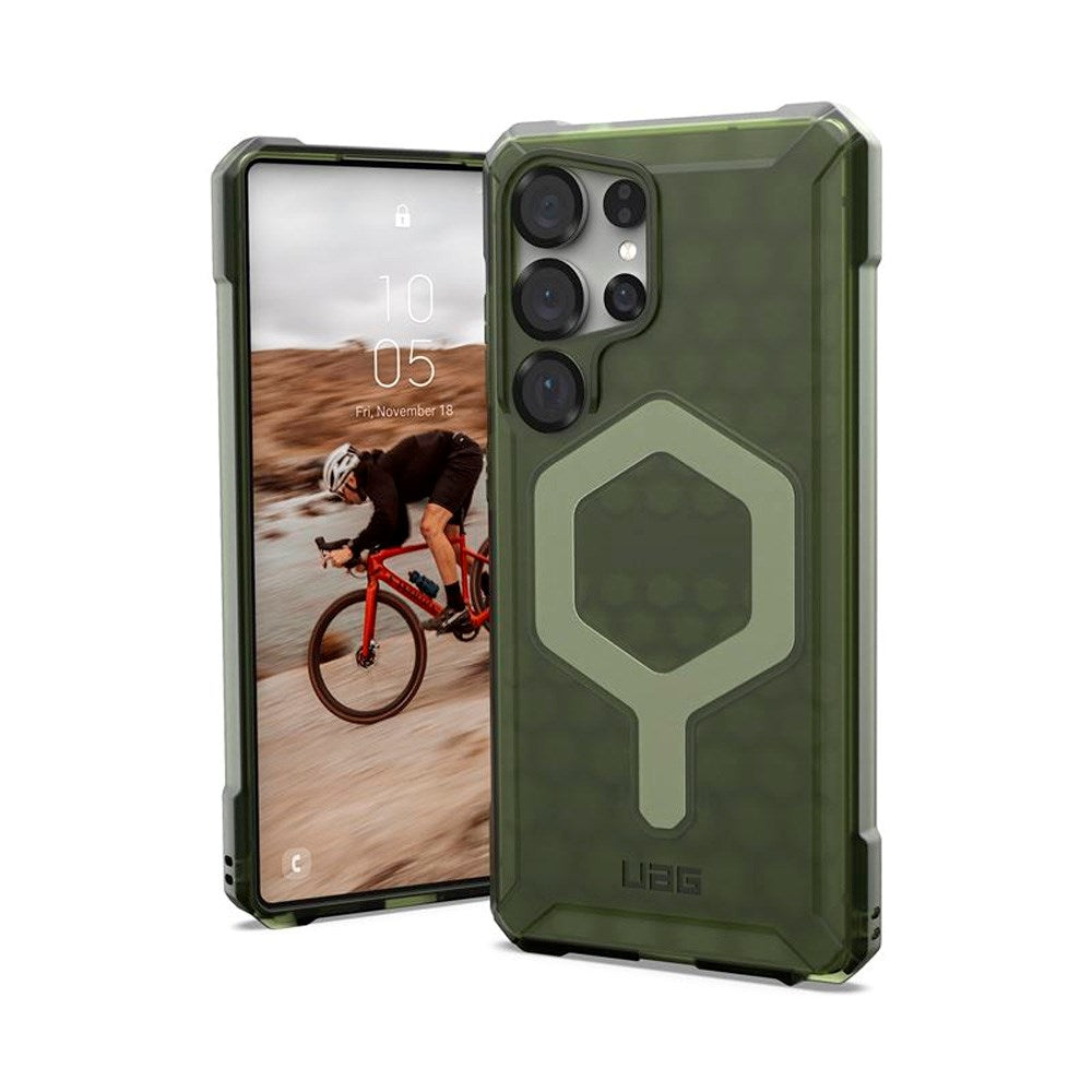 UAG ESSENTIAL ARMOR Series-deksel - Samsung Galaxy S25 Ultra - MagSafe-kompatibel - Oliven