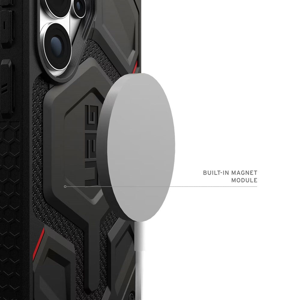 UAG Samsung Galaxy S26 Ultra Monarch Pro Kevlar Hybrid Bagside Cover - MagSafe Kompatibel - Sort