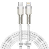 Baseus Cafule Kabel USB-C til Lightning PD 20W - 2m - Hvit